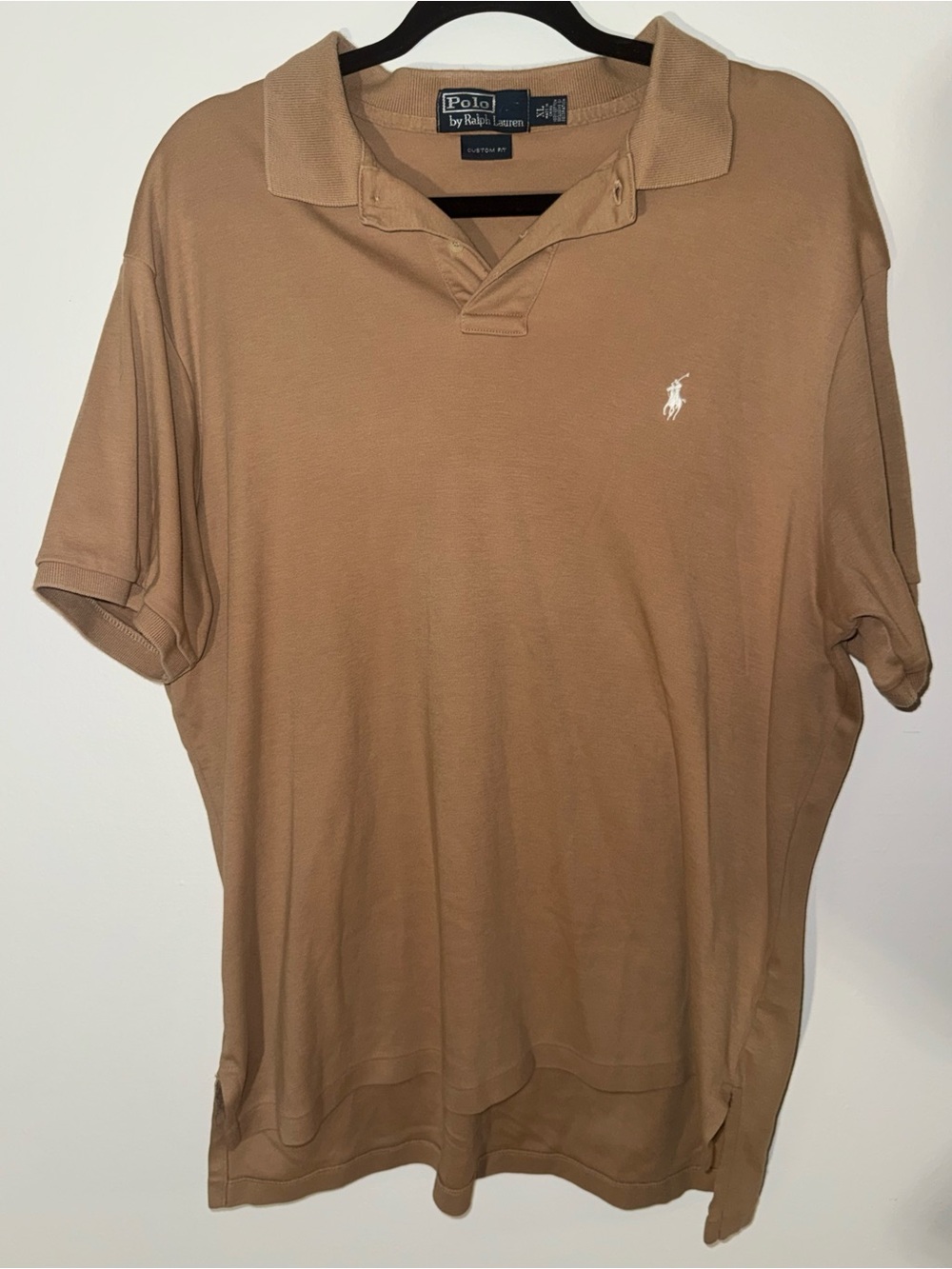 Polo by Ralph Lauren Tan Men’s Short-Sleeve Polo Shirt